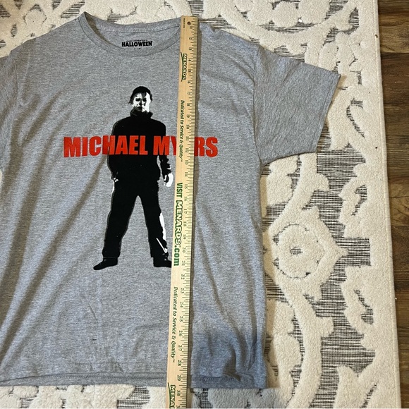 John Carpenter's Halloween Michael Myers Gray Front Graphic T-shirt Unisex Sz L - Picture 6 of 6